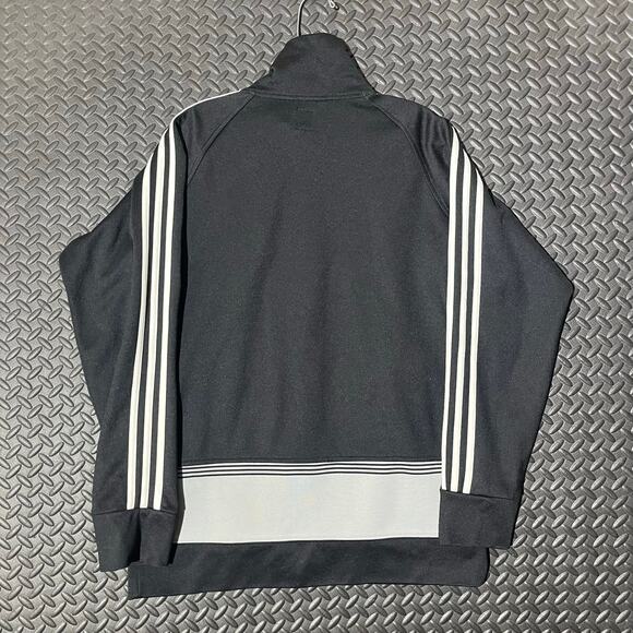 Adidas Trefoil Black Track Jacket Mens Size Small Superstar Three Stripe - Picture 4 of 6